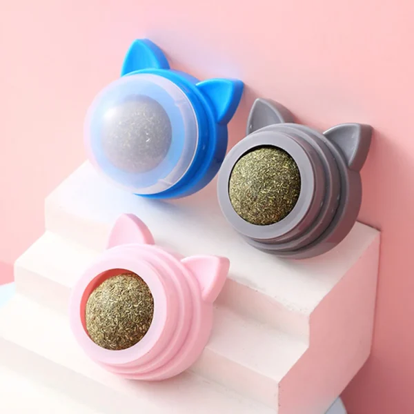 Teeth Cleaning Catnip Wall Balls Treats for Cats