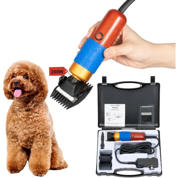 200W Electric Pet Grooming Clippers Kit